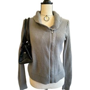 Gap Textured Zip-Up Sweater – Size Medium